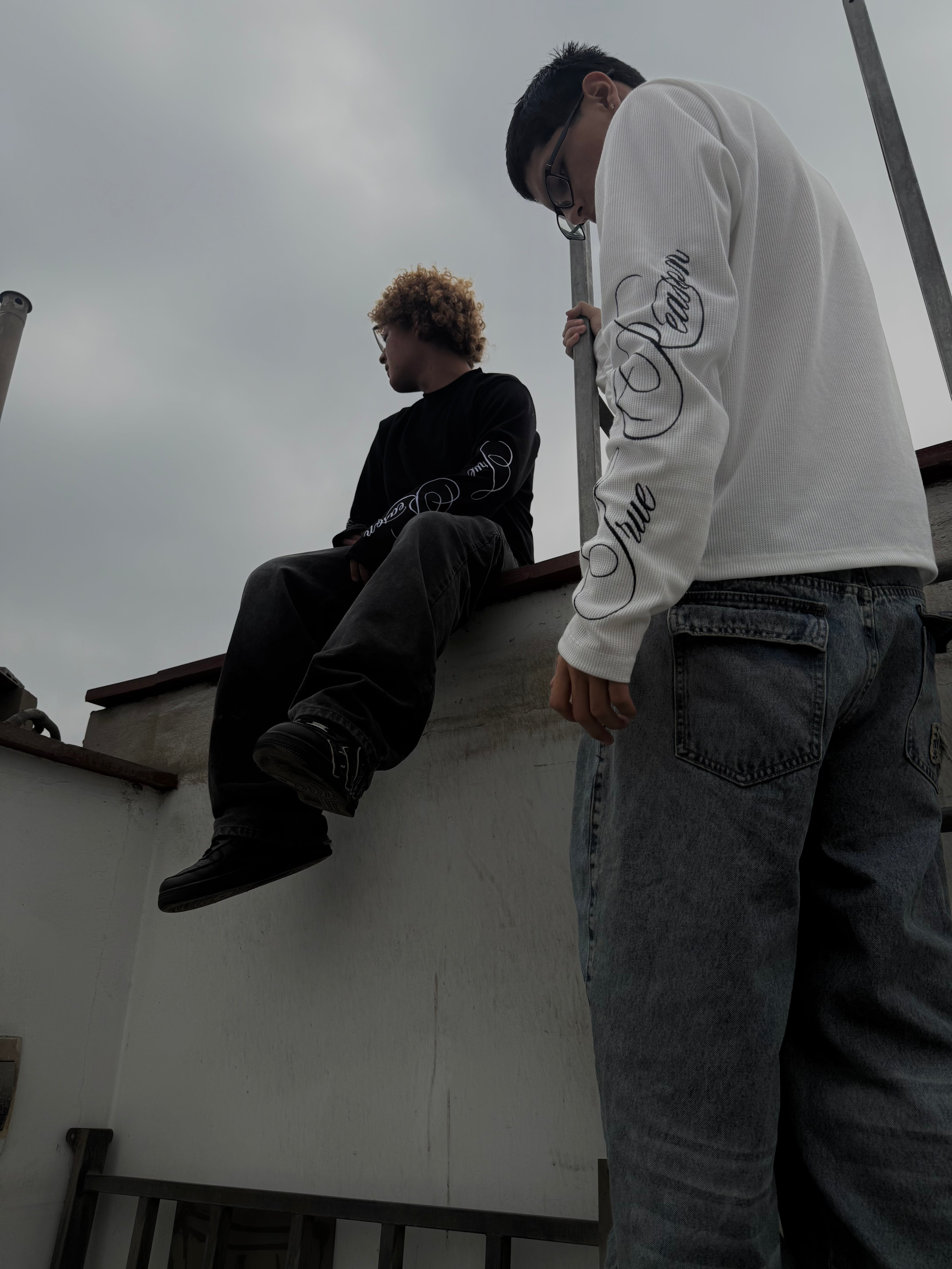 Polo Wafle Negro “Pure” Semi Boxy
