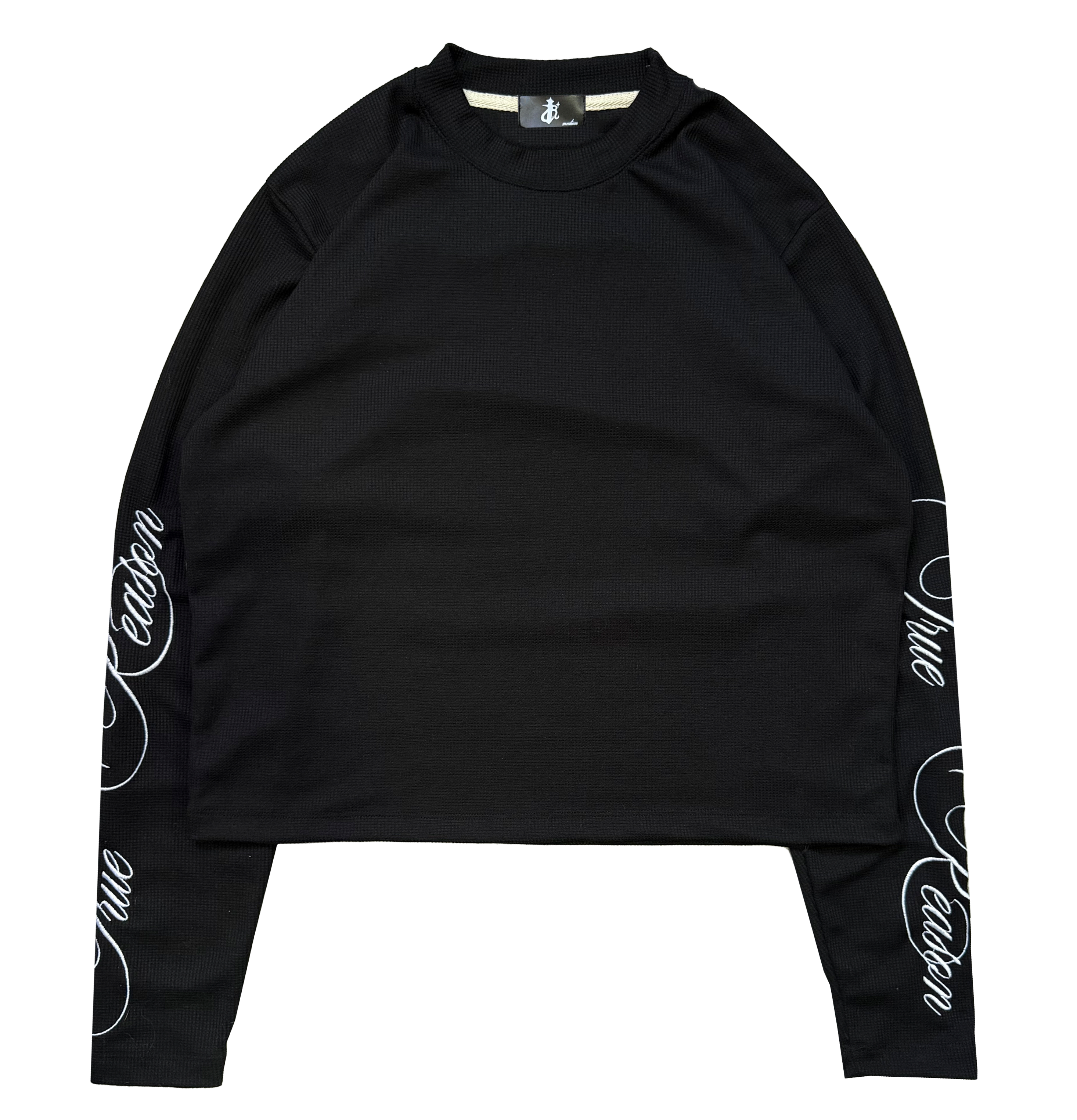 Polo Wafle Negro “Pure” Semi Boxy