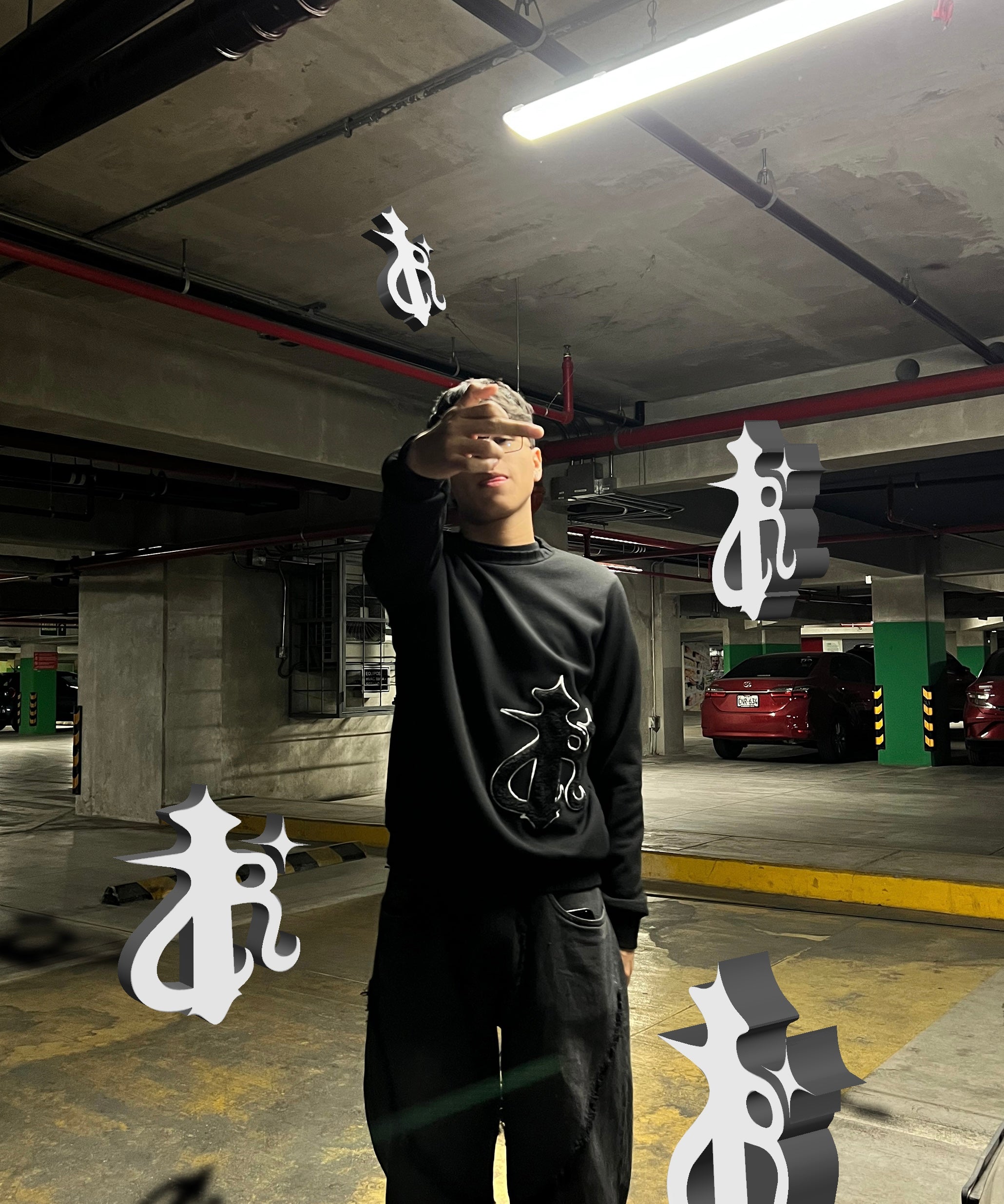 Sweater Negro “Pure” Semi Boxy
