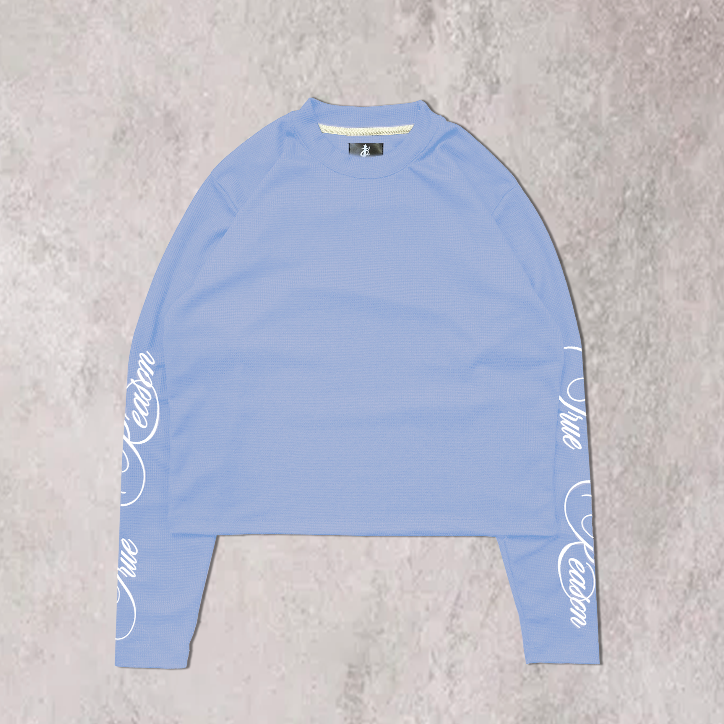Polo Wafle Azul “Pure” Semi Boxy